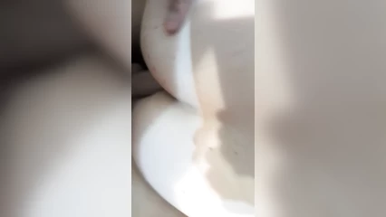 С женой  в попец